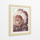 León majestuoso - Mike Koubou | Cuadro decorativo de Canvas Lab