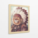 León majestuoso - Mike Koubou | Cuadro decorativo de Canvas Lab