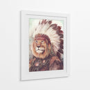 León majestuoso - Mike Koubou | Cuadro decorativo de Canvas Lab