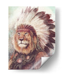 León majestuoso - Mike Koubou | Cuadro decorativo de Canvas Lab