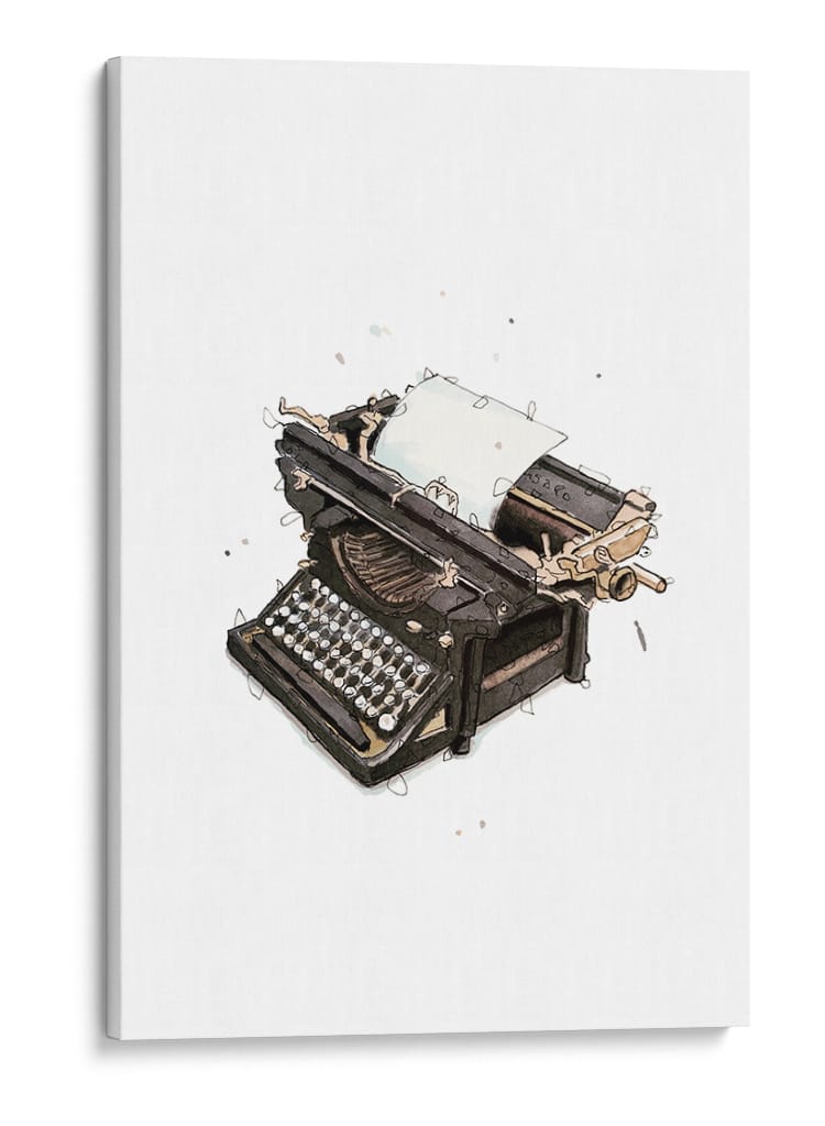 Máquina de escribir antigua - Borgenhag Holmqvist | Cuadro decorativo de Canvas Lab