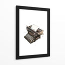 Máquina de escribir antigua - Borgenhag Holmqvist | Cuadro decorativo de Canvas Lab