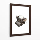 Máquina de escribir antigua - Borgenhag Holmqvist | Cuadro decorativo de Canvas Lab