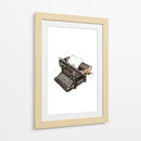 Máquina de escribir antigua - Borgenhag Holmqvist | Cuadro decorativo de Canvas Lab