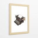 Máquina de escribir antigua - Borgenhag Holmqvist | Cuadro decorativo de Canvas Lab