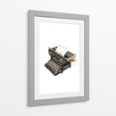 Máquina de escribir antigua - Borgenhag Holmqvist | Cuadro decorativo de Canvas Lab