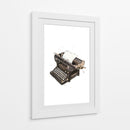 Máquina de escribir antigua - Borgenhag Holmqvist | Cuadro decorativo de Canvas Lab