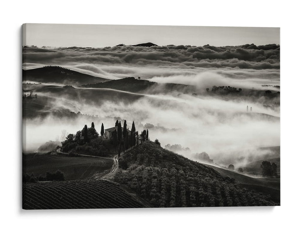 Mañana brumosa en la Toscana - Nina Pauli | Cuadro decorativo de Canvas Lab