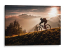 Hora dorada en bicicleta de montaña - Sandi Bertoncelj | Cuadro decorativo de Canvas Lab