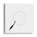 Hombre en el borde del círculo - Huib Limberg | Cuadro decorativo de Canvas Lab