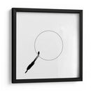 Hombre en el borde del círculo - Huib Limberg | Cuadro decorativo de Canvas Lab