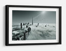 La ciudad de Dubái por encima de las nubes - Naufal | Cuadro decorativo de Canvas Lab