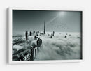 La ciudad de Dubái por encima de las nubes - Naufal | Cuadro decorativo de Canvas Lab