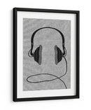 Par de auriculares negros - Nicholas | Cuadro decorativo de Canvas Lab