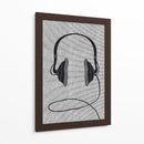 Par de auriculares negros - Nicholas | Cuadro decorativo de Canvas Lab