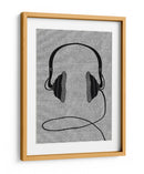 Par de auriculares negros - Nicholas | Cuadro decorativo de Canvas Lab