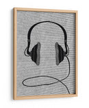 Par de auriculares negros - Nicholas | Cuadro decorativo de Canvas Lab