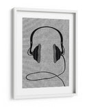 Par de auriculares negros - Nicholas | Cuadro decorativo de Canvas Lab