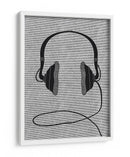 Par de auriculares negros - Nicholas | Cuadro decorativo de Canvas Lab