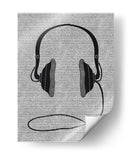 Par de auriculares negros - Nicholas | Cuadro decorativo de Canvas Lab
