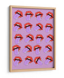 Patrón de labios - Nicholas | Cuadro decorativo de Canvas Lab