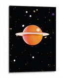 Planeta naranja retro - Nicholas | Cuadro decorativo de Canvas Lab