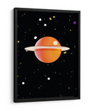 Planeta naranja retro - Nicholas | Cuadro decorativo de Canvas Lab