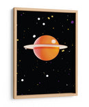 Planeta naranja retro - Nicholas | Cuadro decorativo de Canvas Lab