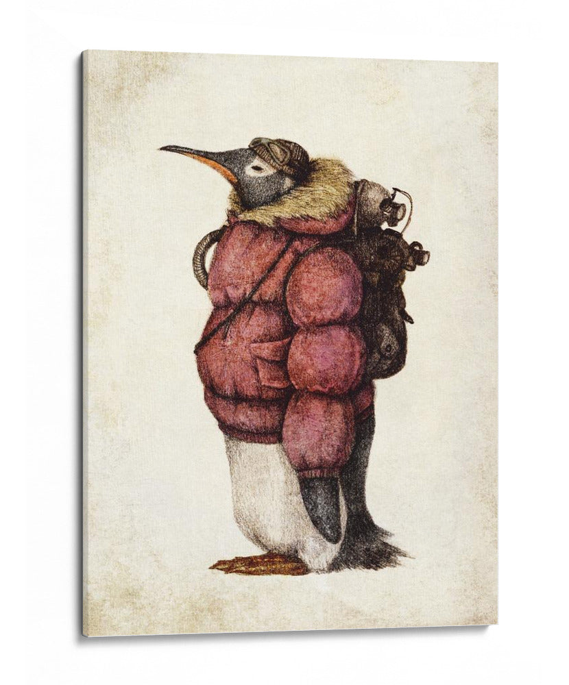 Pingüino en el cielo - Mike Koubou | Cuadro decorativo de Canvas Lab