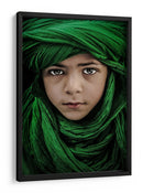Niño con turbante verde - Saeed Dhahi | Cuadro decorativo de Canvas Lab