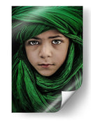 Niño con turbante verde - Saeed Dhahi | Cuadro decorativo de Canvas Lab
