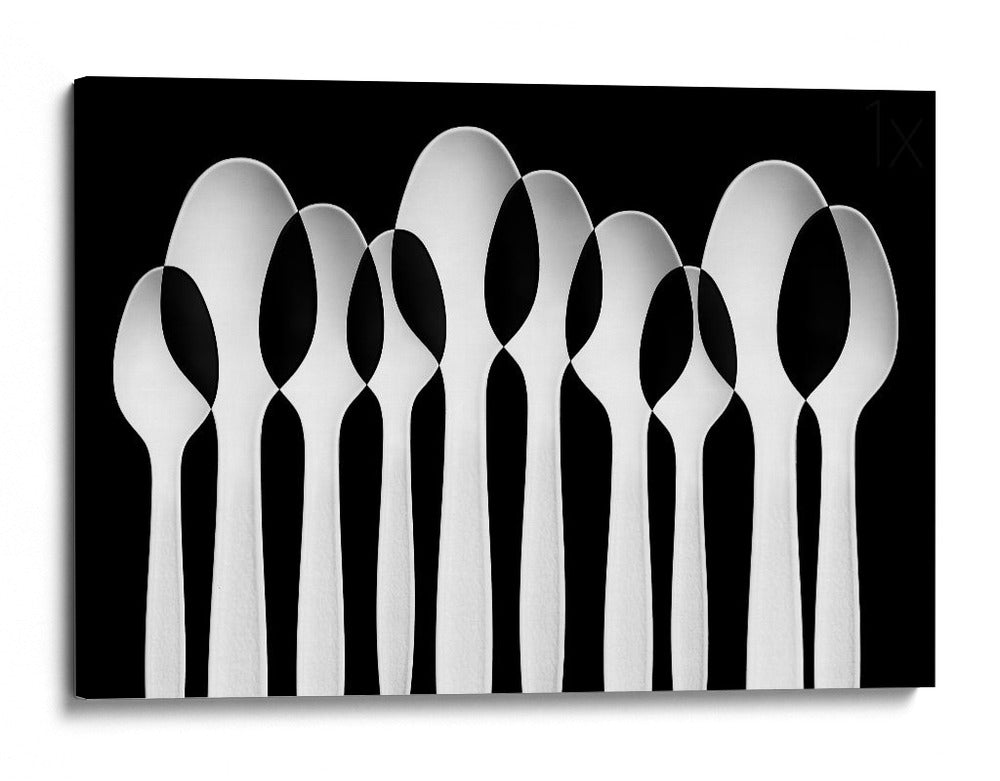 Patrón de cucharas blancas - Jacqueline Hammer | Cuadro decorativo de Canvas Lab