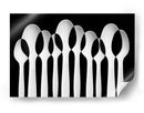 Patrón de cucharas blancas - Jacqueline Hammer | Cuadro decorativo de Canvas Lab
