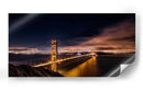 Puente Golden Gate estrellado - Javier de la | Cuadro decorativo de Canvas Lab