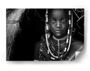 Niño africano sereno - Hesham Alhumaid | Cuadro decorativo de Canvas Lab