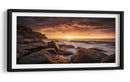 Puesta de sol dorada en la costa - Grant Galbraith | Cuadro decorativo de Canvas Lab
