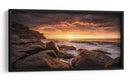 Puesta de sol dorada en la costa - Grant Galbraith | Cuadro decorativo de Canvas Lab