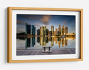 Paisaje urbano a la hora dorada - Zexsen Xie | Cuadro decorativo de Canvas Lab