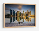 Paisaje urbano a la hora dorada - Zexsen Xie | Cuadro decorativo de Canvas Lab