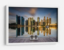 Paisaje urbano a la hora dorada - Zexsen Xie | Cuadro decorativo de Canvas Lab