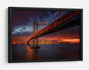 Puente de la bahía por la noche - Toby Harriman | Cuadro decorativo de Canvas Lab
