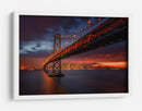 Puente de la bahía por la noche - Toby Harriman | Cuadro decorativo de Canvas Lab