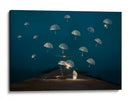 Noche de paraguas flotantes - Alexandar Lazarov | Cuadro decorativo de Canvas Lab