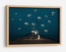 Noche de paraguas flotantes - Alexandar Lazarov | Cuadro decorativo de Canvas Lab