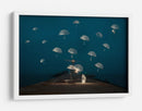 Noche de paraguas flotantes - Alexandar Lazarov | Cuadro decorativo de Canvas Lab