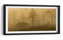 Oso en la niebla dorada - Svein Ove Linde | Cuadro decorativo de Canvas Lab