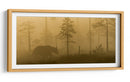 Oso en la niebla dorada - Svein Ove Linde | Cuadro decorativo de Canvas Lab