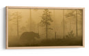 Oso en la niebla dorada - Svein Ove Linde | Cuadro decorativo de Canvas Lab