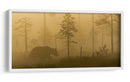 Oso en la niebla dorada - Svein Ove Linde | Cuadro decorativo de Canvas Lab