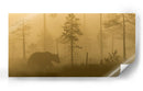 Oso en la niebla dorada - Svein Ove Linde | Cuadro decorativo de Canvas Lab